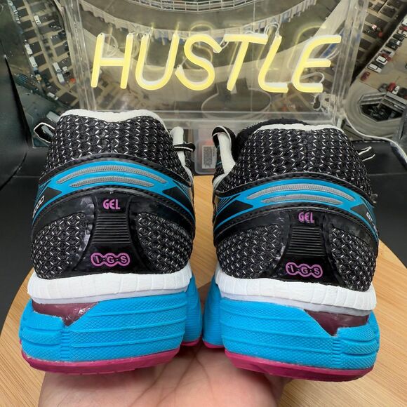 Asics Gel GT-2000 Black Magenta Blue White Running Shoes Women’s Sz 8 - Picture 7 of 10